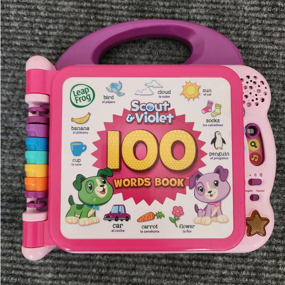 Leap Frog Lot of 3 Electronic Books 100 Animals, 100 Words Working Tested - Picture 8 of 11